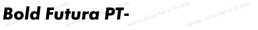Bold Futura PT字体转换